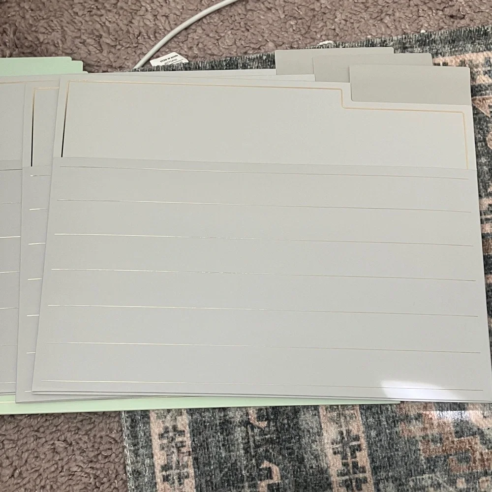 U Brands Paper Folder 9ct File Folders with Pockets Soft Pastels for Home Office